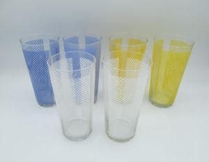 Tienda Vasos colores retro, vintage, antiguo, coleccionismo