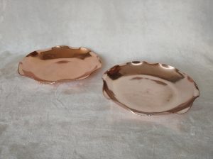 Pareja de bandejas de aluminio