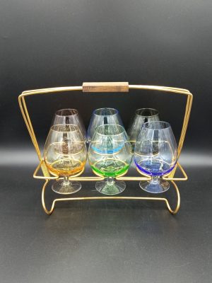 Copas de coñac de colores