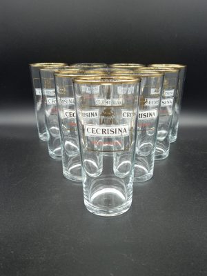 Lote de 10 vasos publicitarios Cecrisina