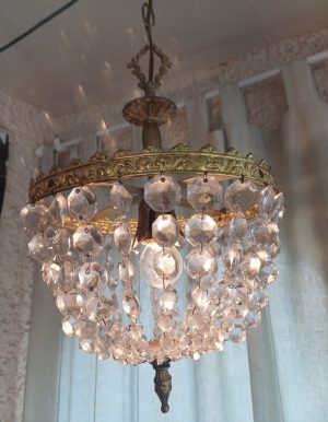 Lámpara de techo de cristales