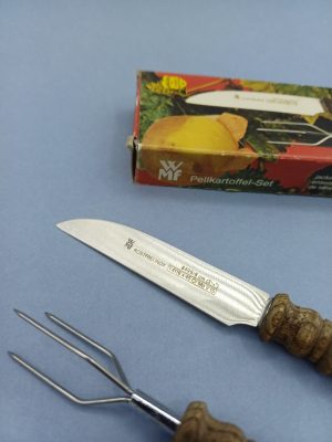 Juego para pelar patatas cocidas