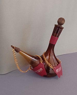 Porrón de cristal marrón