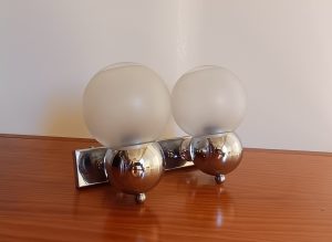 Aplique doble cromado