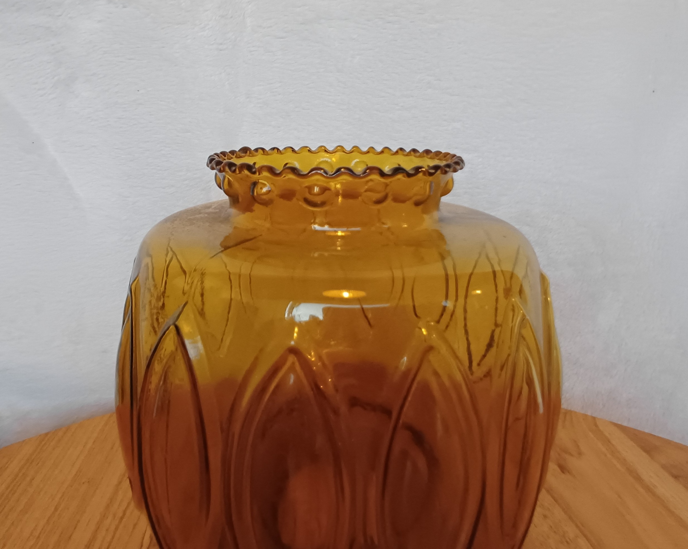 Tulipa de vidrio color ámbar - Imagen 2