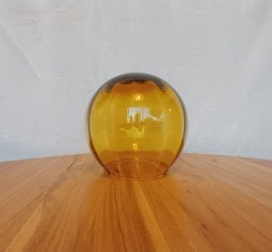 Tulipa esférica de vidrio